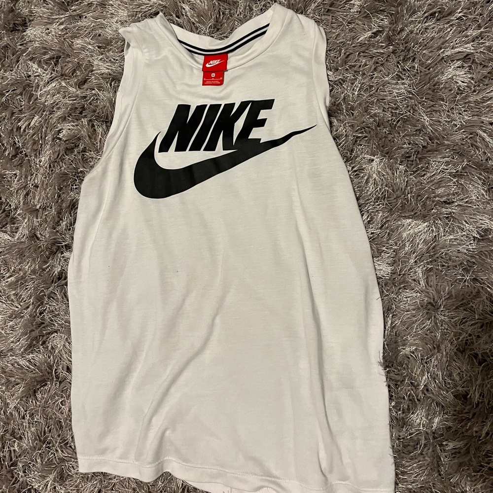 White Nike tank top